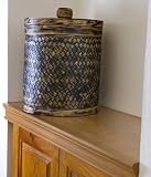 Bamboo Storage Basket with lid