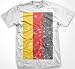 German Flag Mens T-shirt, Deutschland German Pride BIG Distressed Flag Design Men's Tee Shirt