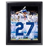 Matt Kemp Los Angeles Dodgers Framed Autographed Jersey Numbers Piece