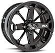 MotoSport Alloys M17 Elixir Black Wheel ATV Wheel UTV Wheel (12x7/4x110)