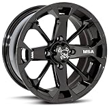 MotoSport Alloys M17 Elixir Series Gloss Black ATV/UTV Wheel - 14 x 7 inches
