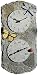 StoneWorks 17" Nature's Workers Clock Thermometer