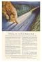 1952 Union Carbide Hand Railroad Track Ribbonrail Welding Print Ad