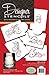Designer Stencils C480 Five Scroll Cake Stencil Set, Beige/semi-transparent
