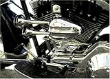 Retro MOTORCYCLE AIR HORN, Dual Trumpet by MetalArts