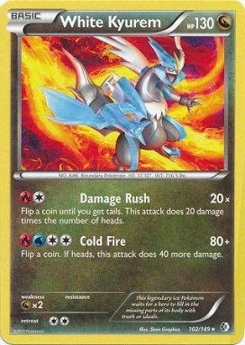 Pokemon - White Kyurem (102/149) - BW - Boundaries Crossed On Sale