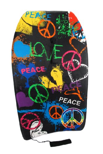 Peace and Love Graffiti Art Body Board Boogie Board