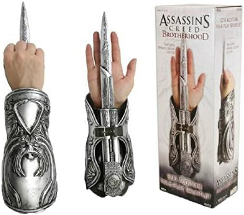 Assassin's Creed Hidden Blade Brotherhood Ezio Auditore Gauntlet Cosplay replica