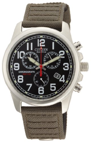 Citizen Men's AT0200-05E Eco-Drive Chronograph Canvas Watch