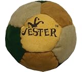 Jester Forest Green, Tan & Cream 12-Panel Hacky Sack / Footbag - Comes with Tips & Game Instructions -