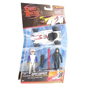 Speed Racer Hot Wheels Kart Cannon 2-Pack Speed Racer and Jack Cannonball Taylor by Speed Racer