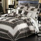 Review CROSCILL  / Croscill Essex Euro Sham Black Silver Gray