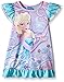 Disney Girls' Toddler Frozen Nightgown, Elsa Snow Gems, 3T