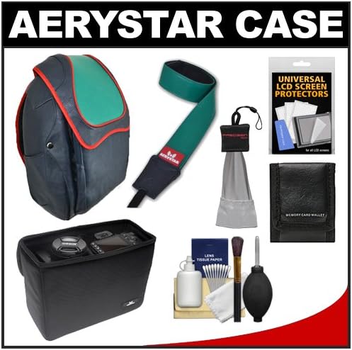 Aerystar Calais Digital SLR Camera Backpack with Insert Bag + Camera Strap + Cleaning & Accessory Kit
