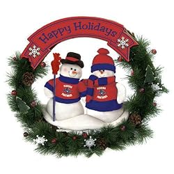 Florida Panthers 22" Snowman Christmas Wreath - NHL Hockey