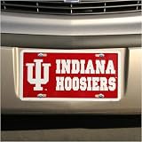 Indiana Hoosiers Crimson Metal Car License Plate