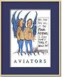 Aviator Cartoon Art Print