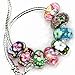 HYBEADS 4pcs Lampwork Murano beads charm fit for Snake Chain bracelet And European Bracelet