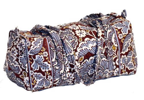 Vera Bradley Small Duffel Bag in Slate Blooms