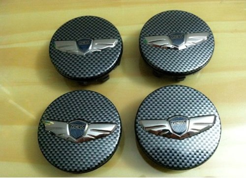 2009-2013 Hyundai Genesis Coupe Carbon Fiber Style Wheel Center Caps