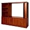 Large Storage Entertainment Center - Mahogany