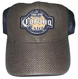 Corona Beer Alcohol Cerveza Hat - Brown Straw Patch Adjustable Baseball Cap