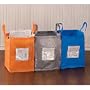 Gaiam Folding Recycling Bags (Color Coded) Set of 3 (Paper, Glass, Cans)