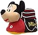 Josmo Character Shoes Boy's Disney Mickey Head Slipper-K, Black/Red, 7/8 M US Toddler