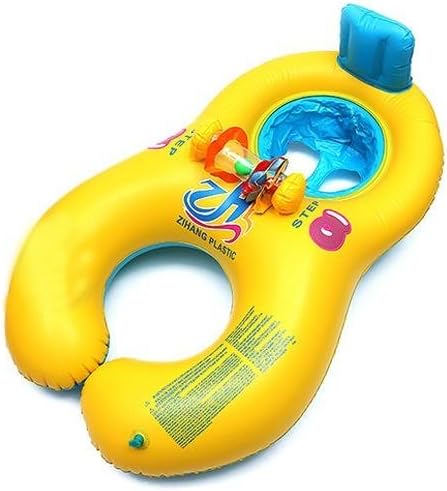 Safe Inflatable Mother Baby Swim Float Raft Kid's Chair Seat Play Ring Pool Bath