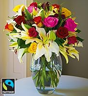 Fairtrade Seasonal Rose & Lily Bouquet