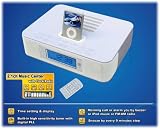 New Digital Jivebox Apple Ipod Nano / Ipod Video / Ipod Photo / Ipod Touch / Iphone / Ipod Classic / Ipod Mini / Ipod White Speaker system with remote control / radio alarm clock / sync and charge dock / ipod docking station / Power Adaptor / Optional Battery Powered Speakers / Hi-fi Speakers System