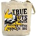 Canvas Tote Bag Beige  True Guys Loves A Greater Swiss Mountain Dog  Dog