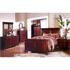 Cherry Queen Bedroom Set