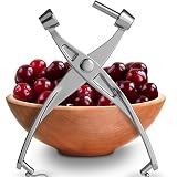 Squeeze2Pit Cherry Pitter: Best Cherry & Olive Pitter Tool - Deluxe Model of Cherry Stoner - Heavy-duty Kitchen Gadget that removes pits from Cherries & Olives quickly