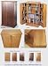 Leslie Dame Classic Mission Style Multimedia Cabinet Oak CD-612