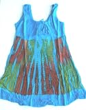 Raya Sun Crinkle Tie Dye Dress/Cover Up in 4 Color Combinations. Missy S-XL
