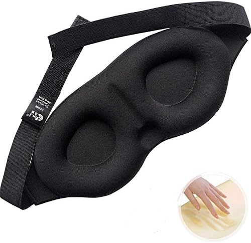 AEAC Sweet Dreams Contoured Sleep Mask, Black - A