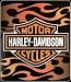 Harley Davidson Fleece Blanket - Orange