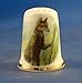 Porcelain China Collectable Thimble -- Beatrix Potter Mr Tod with Free Gift Box
