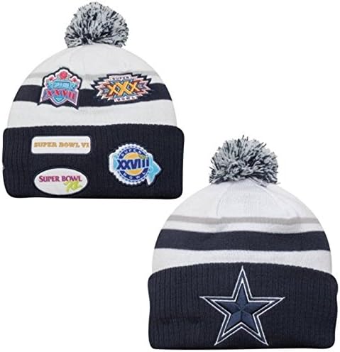 Dallas Cowboys Patch is Proof Knit Hat with Pom