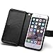 For iPhone 6 Case, Roybens 9 Card slot PU Leather Wallet Case 2 in 1 Magnetic Detachable back cover Flip case with strap For Apple iPhone 6 (4.7) Black