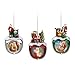 The Bradford Exchange Dona Gelsinger's Santa Sleigh Bells Ornaments Set One: Set of Three