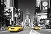Poster Times Square - Yellow Cab - New York USA Amerika Schwarz-Weiss Taxi Taxis - Maxiposter - Gr��e 91,5 x 61 cm