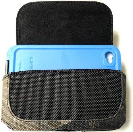 Nylon Camo / Camouflage Belt Loop Holster Pouch Clip For Iphone 4/4s Lifeproof Waterproof Case (By Healthy Spending)