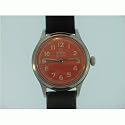Vintage/Antique watch: Men's Omega Watch Stainless Steel Orange Dial Watch Swiss Manual Wind Movement 1950's