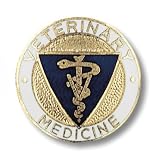 Prestige Medical Emblem Pin, Veterinary Medicine 513ruzO DvL. SL160 Prestige Medical Emblem Pin, Veterinary Medicine