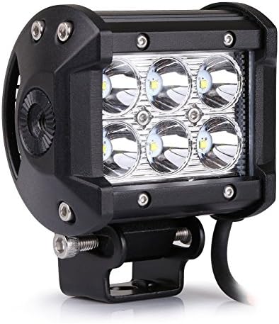 Mcroon 4" 18W 6 Cree ATV SUV Lamp Spot LED Work Light Bar Off-road Headlight Spot Driving Fog Light