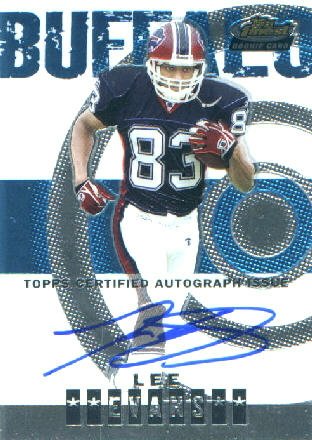 2004 Finest 131 Lee Evans Buffalo Bills (RC - Rookie - Autographed - Serial #'d to 999 - Football Cards)
