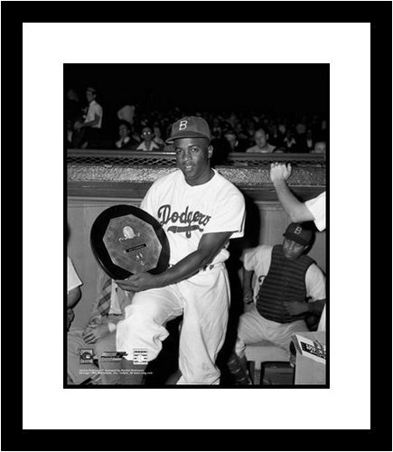 Jackie Robinson Brooklyn Dodgers MLB Framed 8x10 Photograph MVP Award