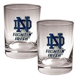 Notre Dame Fighting Irish NCAA 2pc Rocks Glass Set by Great American Products